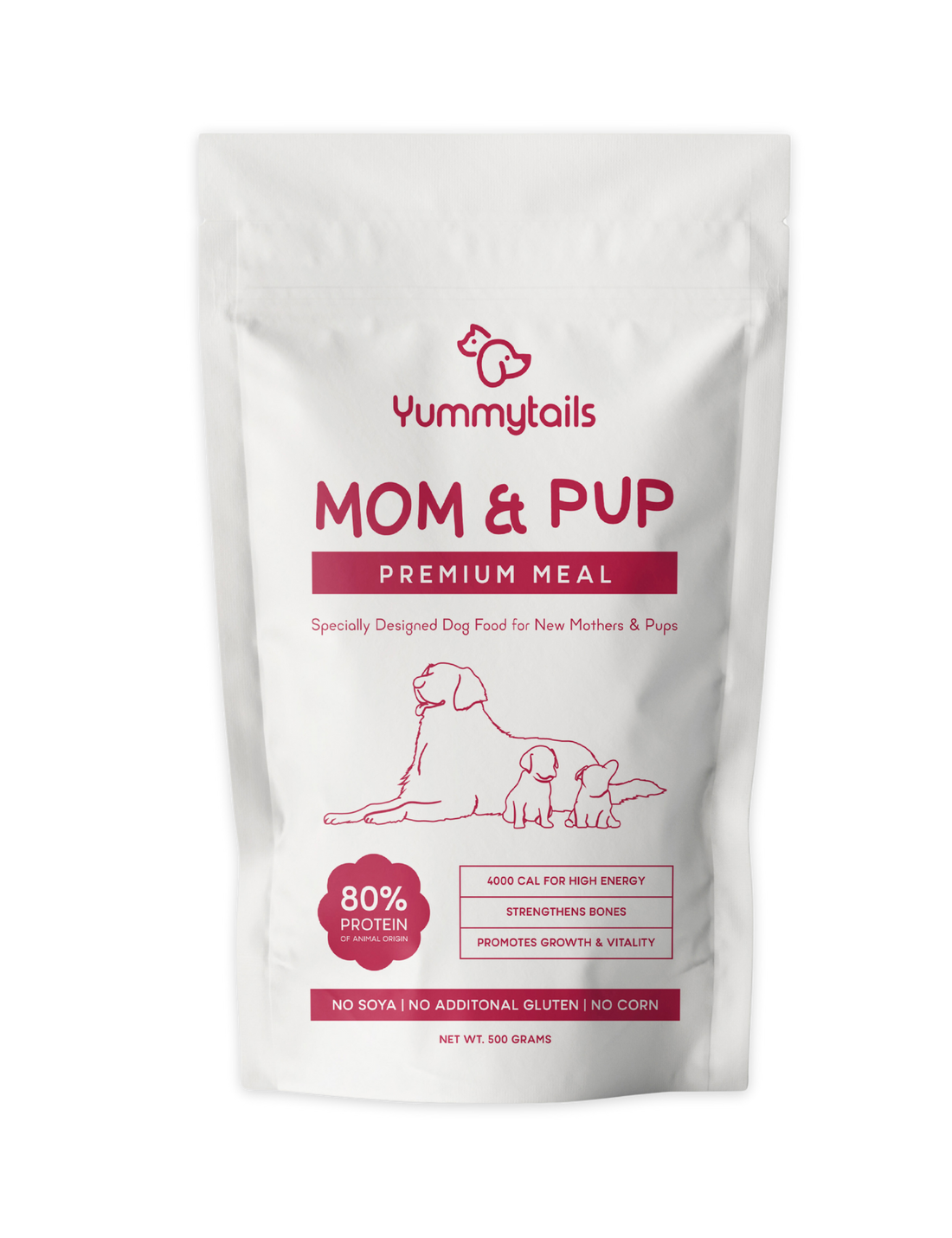Yummytails Mother and Puppy Dog Food Kibble